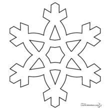 Dessin à colorier: Flocon de Neige (Nature et saisons) #160456 - Coloriages à Imprimer Gratuits