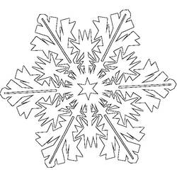 Dessin à colorier: Flocon de Neige (Nature et saisons) #160458 - Coloriages à Imprimer Gratuits