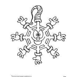 Dessin à colorier: Flocon de Neige (Nature et saisons) #160465 - Coloriages à Imprimer Gratuits