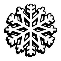 Dessin à colorier: Flocon de Neige (Nature et saisons) #160466 - Coloriages à Imprimer Gratuits