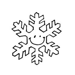 Dessin à colorier: Flocon de Neige (Nature et saisons) #160467 - Coloriages à Imprimer Gratuits