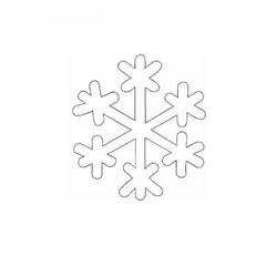 Dessin à colorier: Flocon de Neige (Nature et saisons) #160471 - Coloriages à Imprimer Gratuits