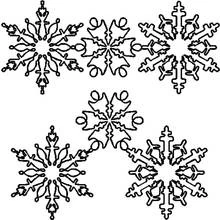 Dessin à colorier: Flocon de Neige (Nature et saisons) #160475 - Coloriages à Imprimer Gratuits