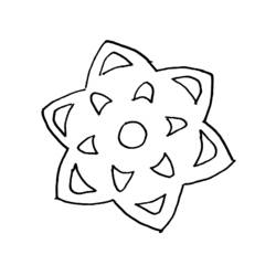 Dessin à colorier: Flocon de Neige (Nature et saisons) #160476 - Coloriages à Imprimer Gratuits
