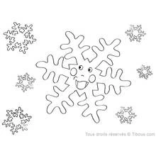 Dessin à colorier: Flocon de Neige (Nature et saisons) #160485 - Coloriages à Imprimer Gratuits