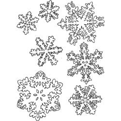 Dessin à colorier: Flocon de Neige (Nature et saisons) #160490 - Coloriages à Imprimer Gratuits