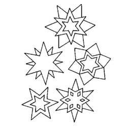 Dessin à colorier: Flocon de Neige (Nature et saisons) #160492 - Coloriages à Imprimer Gratuits