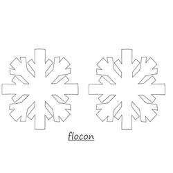 Dessin à colorier: Flocon de Neige (Nature et saisons) #160500 - Coloriages à Imprimer Gratuits
