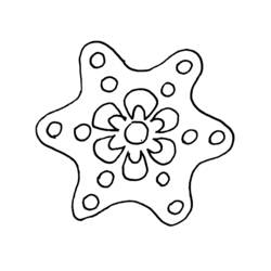 Dessin à colorier: Flocon de Neige (Nature et saisons) #160506 - Coloriages à Imprimer Gratuits