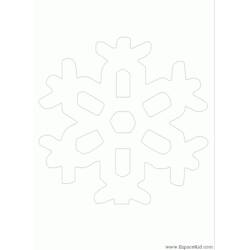 Dessin à colorier: Flocon de Neige (Nature et saisons) #160507 - Coloriages à Imprimer Gratuits