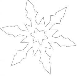 Dessin à colorier: Flocon de Neige (Nature et saisons) #160514 - Coloriages à Imprimer Gratuits