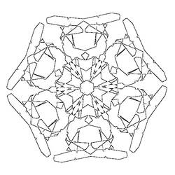 Dessin à colorier: Flocon de Neige (Nature et saisons) #160521 - Coloriages à Imprimer Gratuits