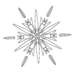 Dessin à colorier: Flocon de Neige (Nature et saisons) #160522 - Coloriages à Imprimer Gratuits