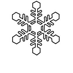 Dessin à colorier: Flocon de Neige (Nature et saisons) #160526 - Coloriages à Imprimer Gratuits
