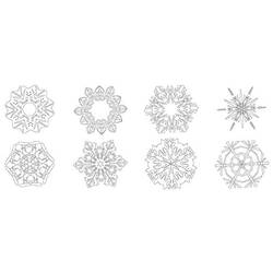 Dessin à colorier: Flocon de Neige (Nature et saisons) #160532 - Coloriages à Imprimer Gratuits