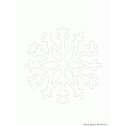 Dessin à colorier: Flocon de Neige (Nature et saisons) #160560 - Coloriages à Imprimer Gratuits