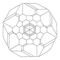 Dessin à colorier: Flocon de Neige (Nature et saisons) #160580 - Coloriages à Imprimer Gratuits