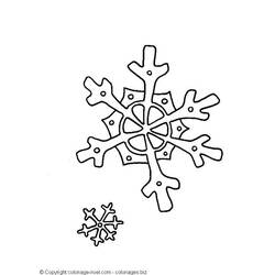 Dessin à colorier: Flocon de Neige (Nature et saisons) #160591 - Coloriages à Imprimer Gratuits