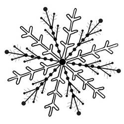 Dessin à colorier: Flocon de Neige (Nature et saisons) #160596 - Coloriages à Imprimer Gratuits