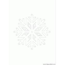 Dessin à colorier: Flocon de Neige (Nature et saisons) #160625 - Coloriages à Imprimer Gratuits