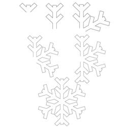 Dessin à colorier: Flocon de Neige (Nature et saisons) #160656 - Coloriages à Imprimer Gratuits