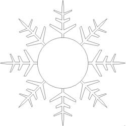 Dessin à colorier: Flocon de Neige (Nature et saisons) #160672 - Coloriages à Imprimer Gratuits
