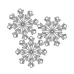 Dessin à colorier: Flocon de Neige (Nature et saisons) #190253 - Coloriages à Imprimer Gratuits