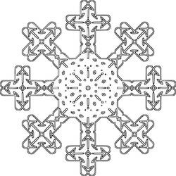Dessin à colorier: Flocon de Neige (Nature et saisons) #190255 - Coloriages à Imprimer Gratuits