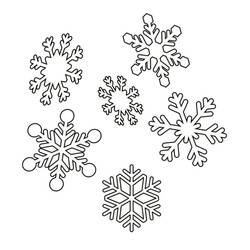 Dessin à colorier: Flocon de Neige (Nature et saisons) #190261 - Coloriages à Imprimer Gratuits
