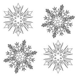 Dessin à colorier: Flocon de Neige (Nature et saisons) #190267 - Coloriages à Imprimer Gratuits