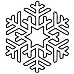 Dessin à colorier: Flocon de Neige (Nature et saisons) #190275 - Coloriages à Imprimer Gratuits