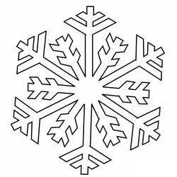 Dessin à colorier: Flocon de Neige (Nature et saisons) #190276 - Coloriages à Imprimer Gratuits