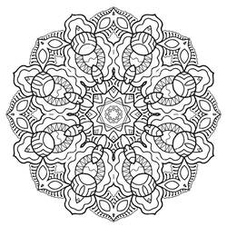 Dessin à colorier: Flocon de Neige (Nature et saisons) #190293 - Coloriages à Imprimer Gratuits