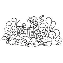 Dessin à colorier: Fond Marin (Nature et saisons) #160194 - Coloriages à Imprimer Gratuits