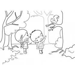 Dessin à colorier: Forêt (Nature et saisons) #157022 - Coloriages à Imprimer Gratuits
