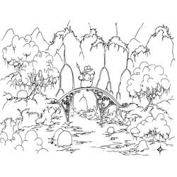 Dessin à colorier: Forêt (Nature et saisons) #157033 - Coloriages à Imprimer Gratuits