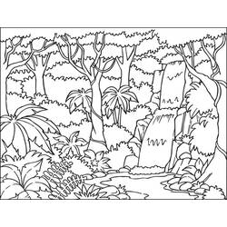 Dessin à colorier: Forêt (Nature et saisons) #157061 - Coloriages à Imprimer Gratuits