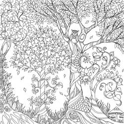 Dessin à colorier: Forêt (Nature et saisons) #157073 - Coloriages à Imprimer Gratuits