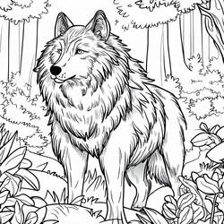 Dessin à colorier: Forêt (Nature et saisons) #191226 - Coloriages à Imprimer Gratuits