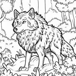 Dessin à colorier: Forêt (Nature et saisons) #191227 - Coloriages à Imprimer Gratuits