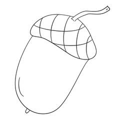 Dessin à colorier: Gland (Nature et saisons) #218509 - Coloriages à Imprimer Gratuits