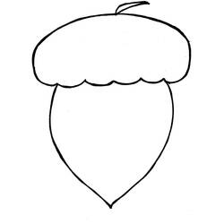 Dessin à colorier: Gland (Nature et saisons) #218513 - Coloriages à Imprimer Gratuits
