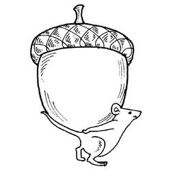 Dessin à colorier: Gland (Nature et saisons) #218518 - Coloriages à Imprimer Gratuits