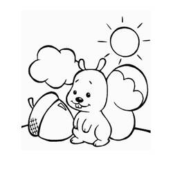 Dessin à colorier: Gland (Nature et saisons) #218520 - Coloriages à Imprimer Gratuits