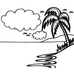 Dessin à colorier: Île (Nature et saisons) #200997 - Coloriages à Imprimer Gratuits