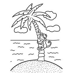 Dessin à colorier: Île (Nature et saisons) #201015 - Coloriages à Imprimer Gratuits