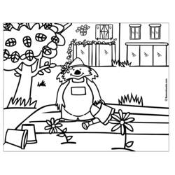 Dessin à colorier: Jardin (Nature et saisons) #166316 - Coloriages à Imprimer Gratuits