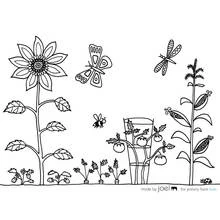 Dessin à colorier: Jardin (Nature et saisons) #166426 - Coloriages à Imprimer Gratuits