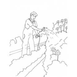 Dessin à colorier: Jardin (Nature et saisons) #166463 - Coloriages à Imprimer Gratuits