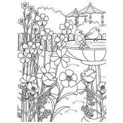 Dessin à colorier: Jardin (Nature et saisons) #180053 - Coloriages à Imprimer Gratuits